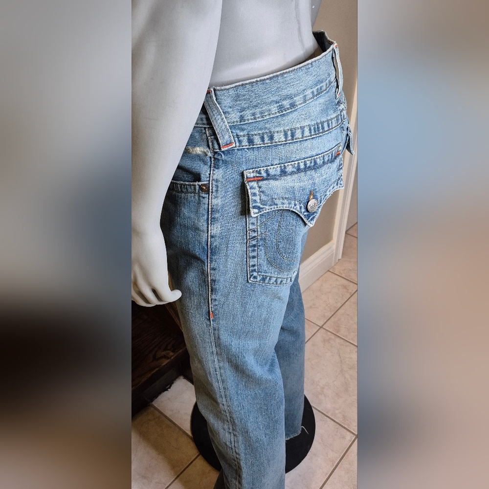 💢SOLD💢True Religion Sky Blue Bootcut Jeans - Picture 5 of 9